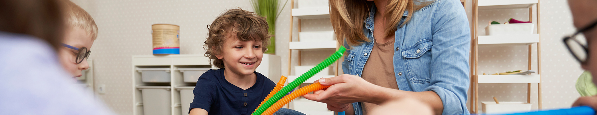 A Kid Training For Gross Motor Skills